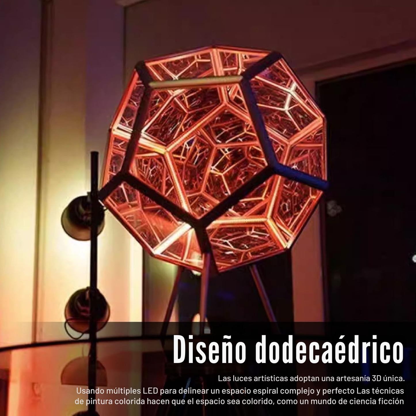 Dodecaedro LED infinity