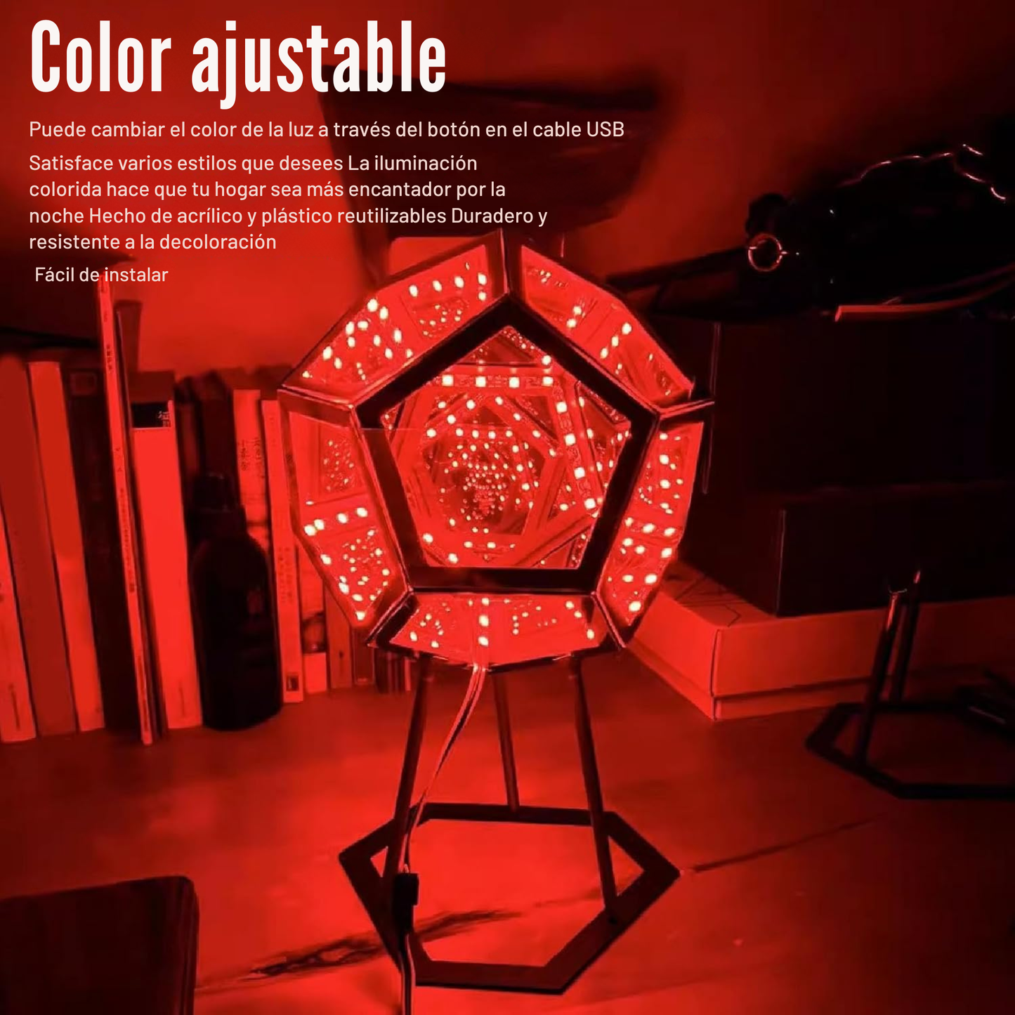 Dodecaedro LED infinity